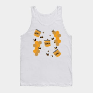 Golden Honeycomb and Busy Bees Tank Top